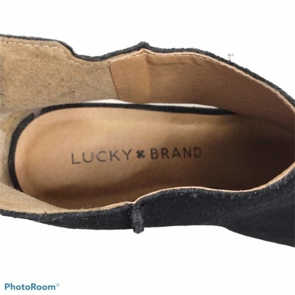 Lucky Brand Keight black suede booties size 6 - Picture 9 of 10
